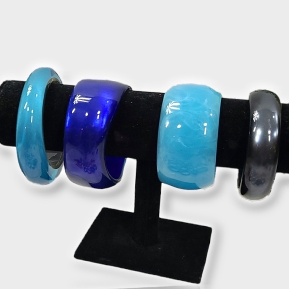Vintage Acrylic Bracelets - Picture 1 of 4
